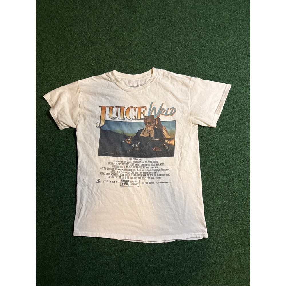 Juice Wrld 999 Club Legends Never Die Album Graphic T-Shirt Cream Medium M K13